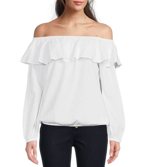 michael michael kors zarina ruffle sleeve knit top mens|Michael Kors Ruffled.